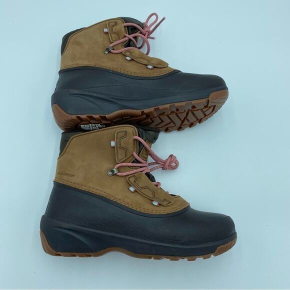 NWOT The North Face Shellista IV Shorty Women's Brown Snow Boots size 8 - Picture 4 of 9
